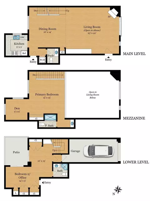 Floorplan - 15 Lucerne St #B, San Francisco, CA 94103 photo 1 of 1