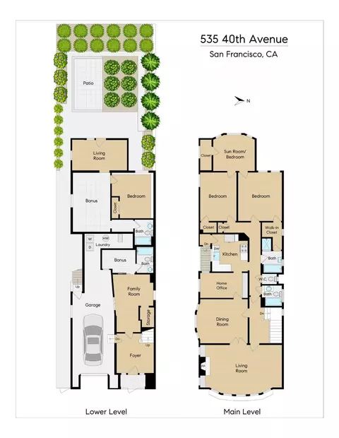 Floorplan - 535 40th Ave, San Francisco, CA 94121 photo 1 of 1