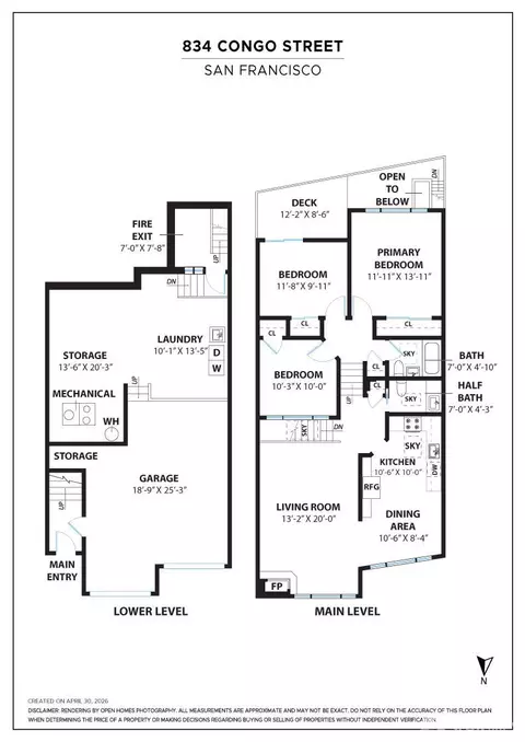 Floorplan - 834 Congo St, San Francisco, CA 94131 photo 1 of 1