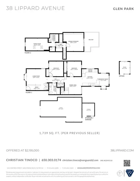 Floorplan - 38 Lippard Ave, San Francisco, CA 94131 photo 1 of 1