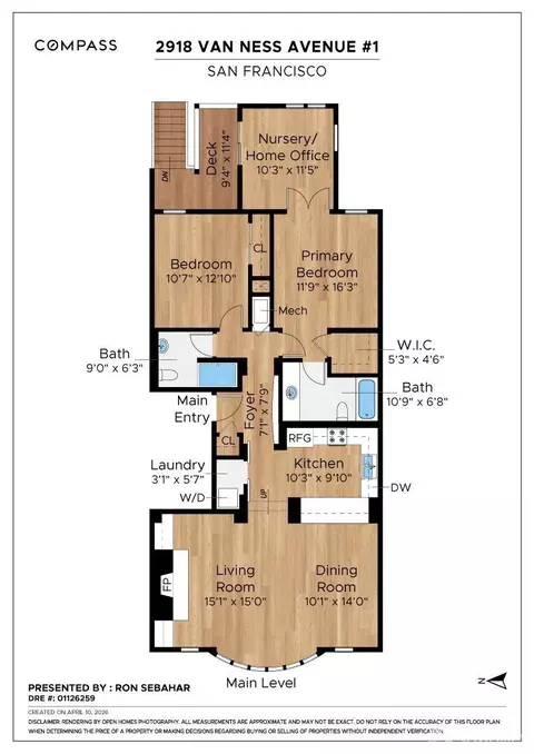 Floorplan - 2918 Van Ness St #1, San Francisco, CA 94109 photo 1 of 1