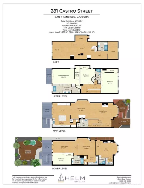 Floorplan - 281 Castro St, San Francisco, CA 94114 photo 1 of 1