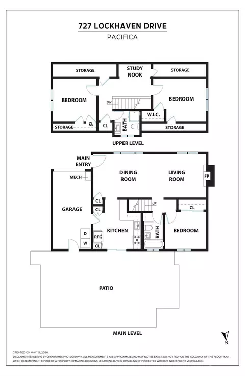 Floorplan - 727 Lockhaven Dr, Pacifica, CA 94044 photo 1 of 1