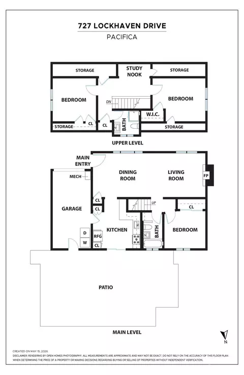 Floorplan - 727 Lockhaven Dr, Pacifica, CA 94044 photo 1 of 1