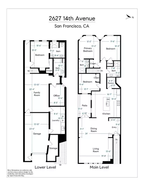 Floorplan - 2627 14th Ave, San Francisco, CA 94127 photo 2 of 4