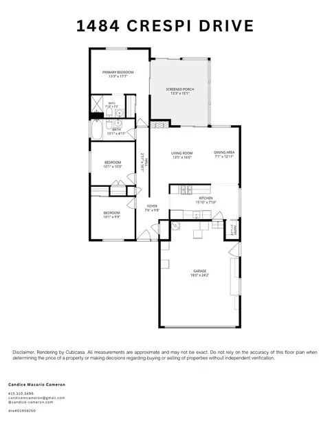 Floorplan - 1484 Crespi Rd, Pacifica, CA 94044 photo 1 of 1