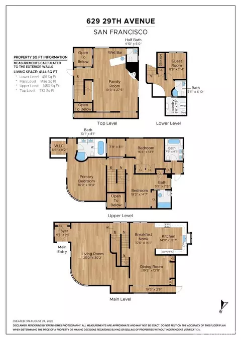 Floorplan - 629 29th Ave, San Francisco, CA 94121 photo 1 of 1
