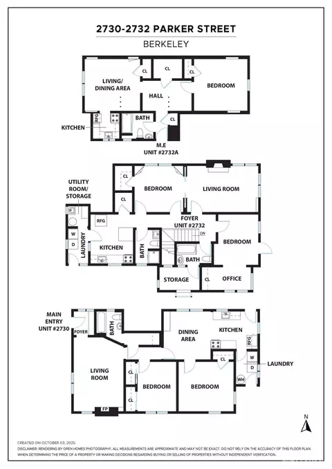 Floorplan - 2732 Parker St, Berkeley, CA 94704 photo 1 of 1