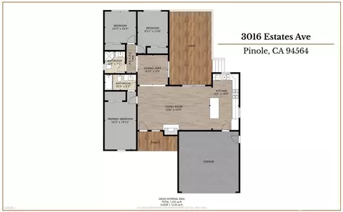Floorplan - 3016 Estates Ave, Pinole, CA 94564 photo 1 of 1