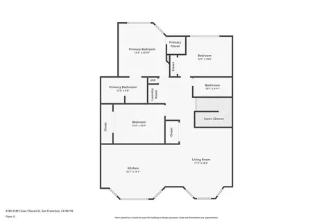 Floorplan - 3185 Cesar Chavez St #2, San Francisco, CA 94110 photo 1 of 1
