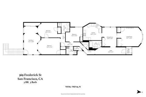 Floorplan - 369 Frederick St, San Francisco, CA 94117 photo 1 of 1