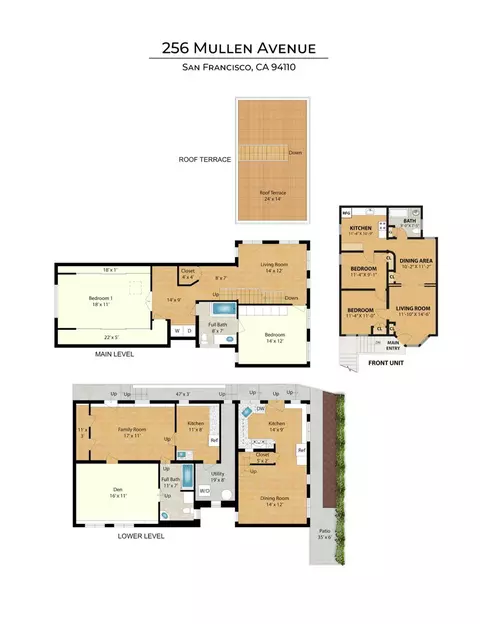 Floorplan - 256 Mullen Ave, San Francisco, CA 94110 photo 1 of 1