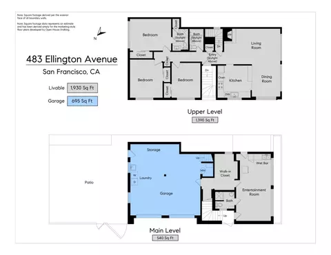 Floorplan - 483 Ellington Ave, San Francisco, CA 94112 photo 1 of 3