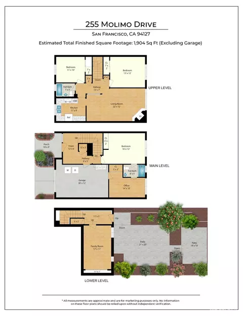Floorplan - 255 Molimo Dr, San Francisco, CA 94127 photo 1 of 1