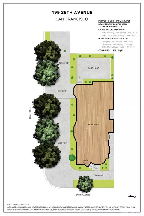 Floorplan - 499 36th Ave, San Francisco, CA 94121 photo 2 of 2