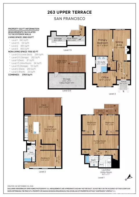 Floorplan - 263 Upper Ter, San Francisco, CA 94117 photo 1 of 1