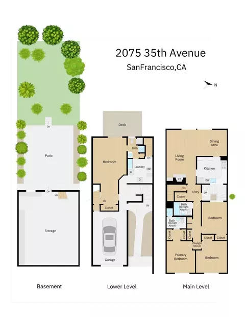 Floorplan - 2075 35th Ave, San Francisco, CA 94116 photo 1 of 1