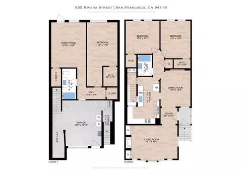 Floorplan - 935 Rivera St, San Francisco, CA 94116 photo 1 of 1