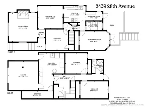 Floorplan - 2439 28th Ave, San Francisco, CA 94116 photo 1 of 1