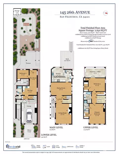Floorplan - 145 26th Ave, San Francisco, CA 94121 photo 1 of 1