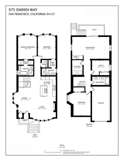 Floorplan - 975 Darien Way, San Francisco, CA 94127 photo 1 of 1