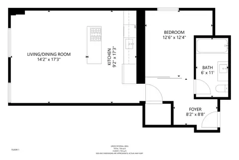 Floorplan - 2 Mint Plz #408, San Francisco, CA 94103 photo 1 of 1