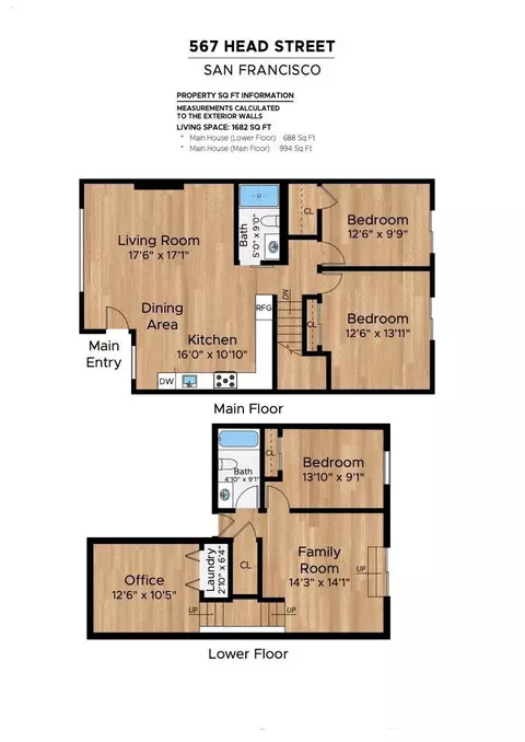 Floorplan - 567 Head St, San Francisco, CA 94132 photo 1 of 1