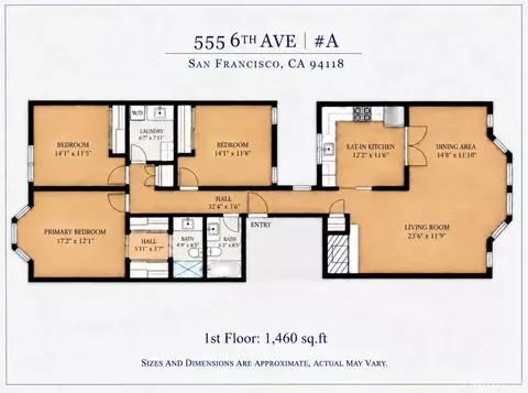 Floorplan - 555 6th Ave #A, San Francisco, CA 94118 photo 1 of 1