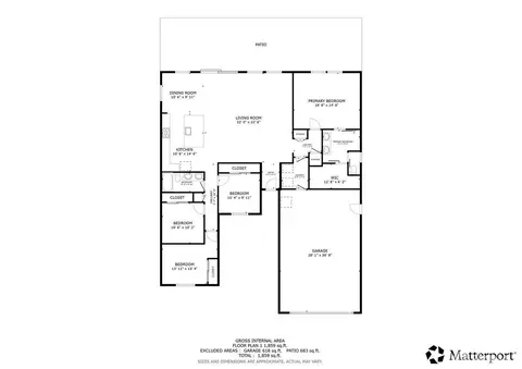 Floorplan - 2309 Peyton Dr, Oakley, CA 94561 photo 1 of 1