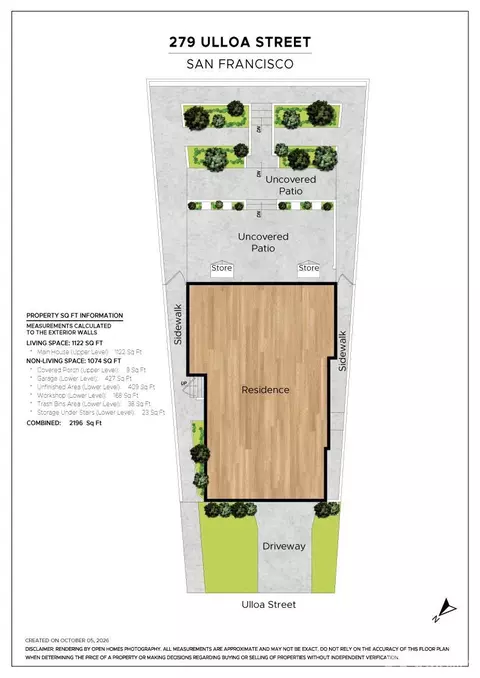 Floorplan - 279 Ulloa St, San Francisco, CA 94127 photo 2 of 2