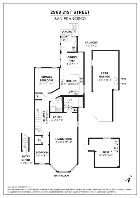Floorplan - 2968 21st St, San Francisco, CA 94110 photo 1 of 1