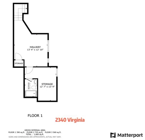 Floorplan - 2340 Virginia St, Berkeley, CA 94709 photo 2 of 4