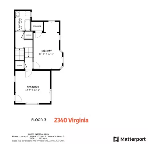 Floorplan - 2340 Virginia St, Berkeley, CA 94709 photo 4 of 4
