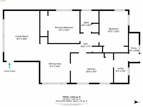 Floorplan - 2817 Palm Ct, Berkeley, CA 94705 photo 1 of 2