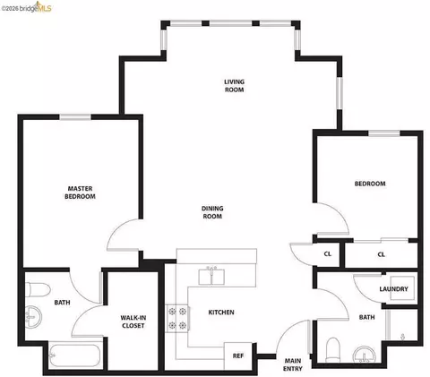 Floorplan - 655 12th St #205, Oakland, CA 94607 photo 1 of 1