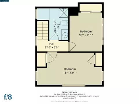 Floorplan - 26147 Danforth Ln, Hayward, CA 94545 photo 2 of 3