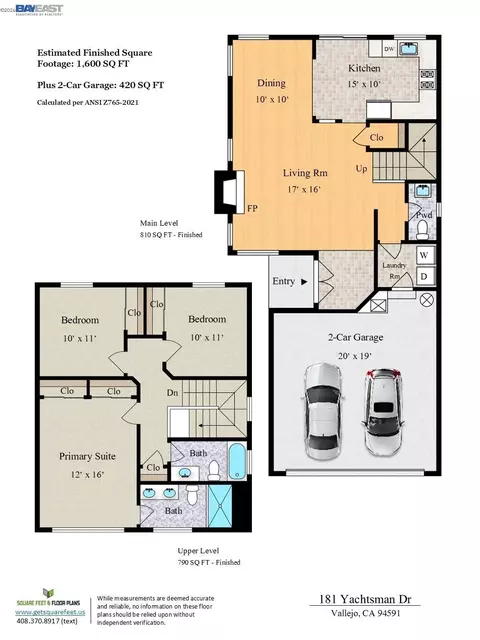 Floorplan - 181 Yachtsman Dr, Vallejo, CA 94591 photo 1 of 1