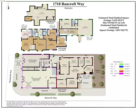 Floorplan - 1718 Bancroft Way, Berkeley, CA 94703 photo 1 of 2
