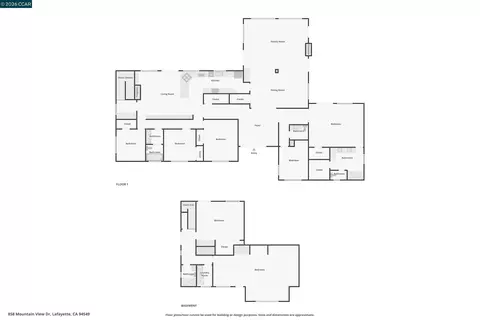 Floorplan - 858 Mountain View Dr, Lafayette, CA 94549 photo 2 of 3