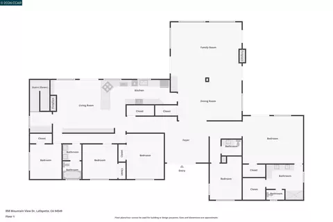 Floorplan - 858 Mountain View Dr, Lafayette, CA 94549 photo 3 of 3