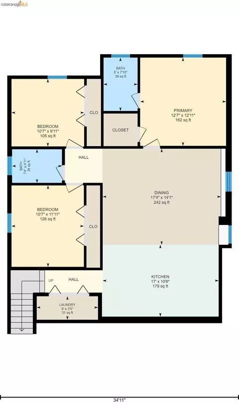 Floorplan - 2149 167th Ave, San Leandro, CA 94578 photo 2 of 3