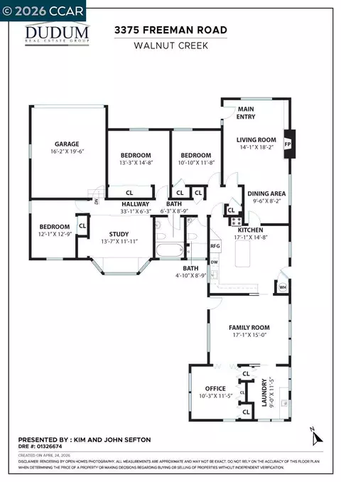 Floorplan - 3375 Freeman Rd, Walnut Creek, CA 94595 photo 1 of 1