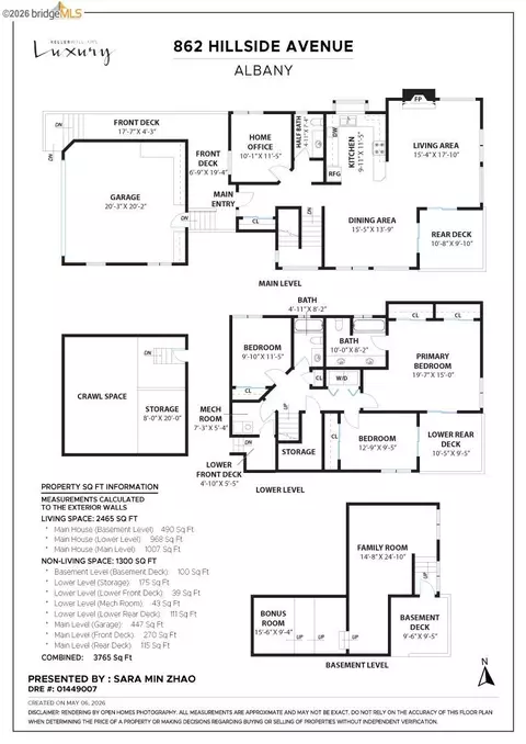 Floorplan - 862 Hillside Ave, Albany, CA 94706 photo 1 of 1