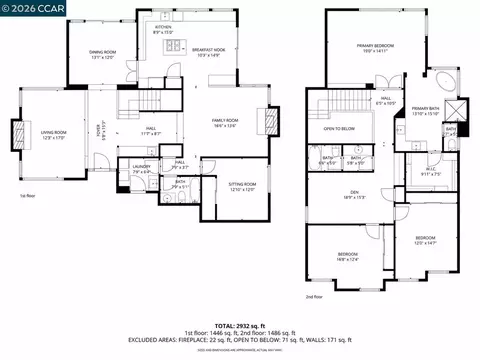 Floorplan - 8254 Creekside Dr, Dublin, CA 94568 photo 1 of 1