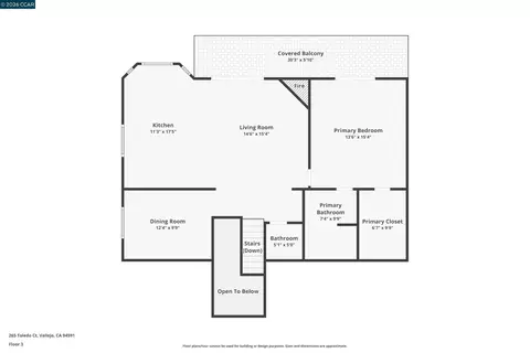 Floorplan - 265 Toledo Ct, Vallejo, CA 94591 photo 4 of 4