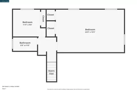 Floorplan - 265 Toledo Ct, Vallejo, CA 94591 photo 1 of 4