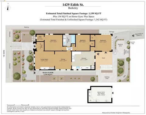 Floorplan - 1429 Edith St, Berkeley, CA 94703 photo 1 of 1