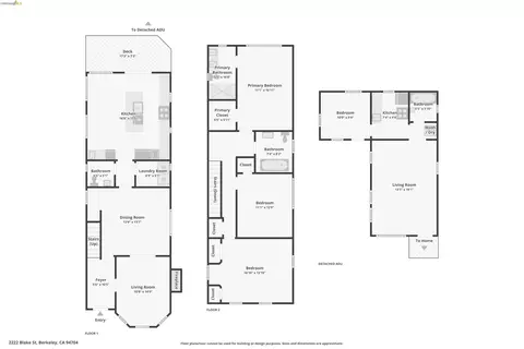 Floorplan - 2222 Blake St, Berkeley, CA 94704 photo 1 of 1