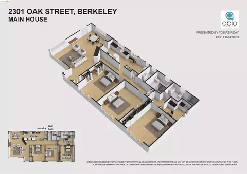 Floorplan - 2301 Oak St, Berkeley, CA 94708 photo 1 of 2