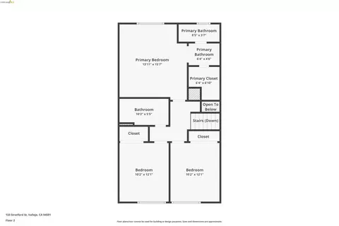 Floorplan - 133 Stratford St, Vallejo, CA 94591 photo 2 of 2